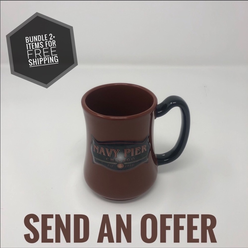 Navy Pier Chicago Vintage Coffee Mug Cocoa Cup GUC